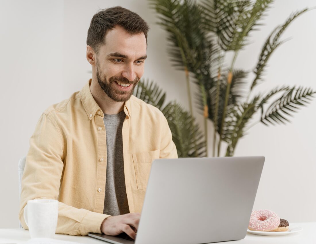 Person on a strategy call with their accountability coach